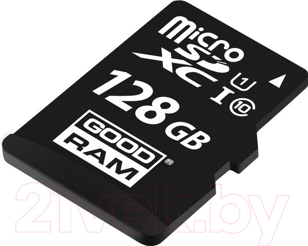 Изображение товара Карта памяти Goodram microSD UHS-I Class 10 128GB + адаптер (M1AA-1280R12)