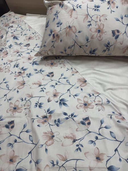 Изображение товара Комплект постельного белья Блакiтны лён Мелодыя весны  70х70 4899 / 651101 2сп