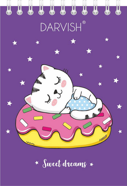 Изображение товара Блокнот Darvish для девочек / DV-13277 (60л)