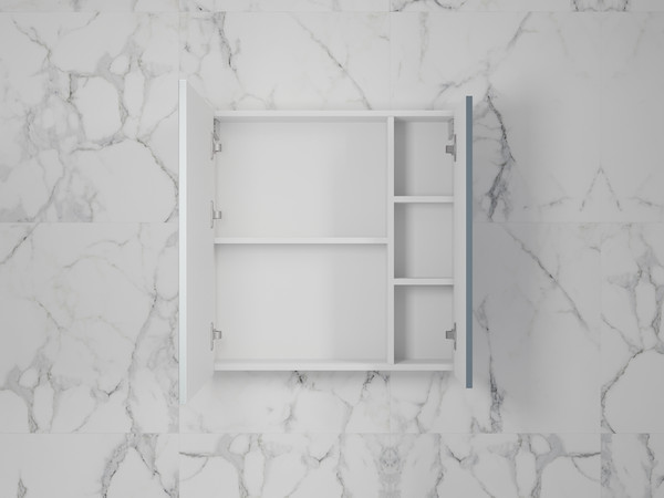 Изображение товара Шкаф с зеркалом для ванной Symbolite Стокгольм 70 (графит софт)