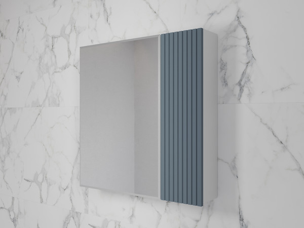 Изображение товара Шкаф с зеркалом для ванной Symbolite Стокгольм 70 (графит софт)