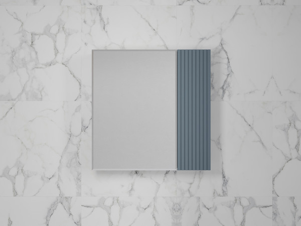 Изображение товара Шкаф с зеркалом для ванной Symbolite Стокгольм 70 (графит софт)