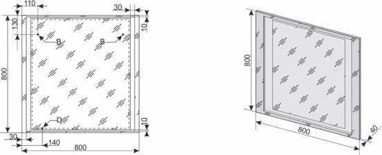 Изображение товара Зеркало Symbolite Прованс 80 (с подсветкой)