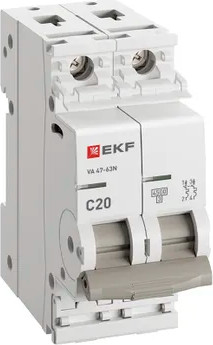 Изображение товара Выключатель автоматический EKF PROxima ВА 47-63N / M634220C