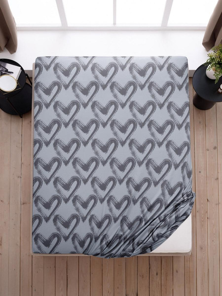 Изображение товара Простыня Ночь нежна Dark love 160x200x20 / 71063-1 (на резинке)