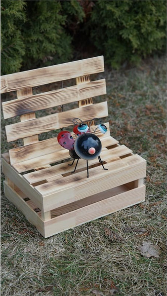 Изображение товара Фигурка для сада Klesto Божья коровка глазастик Z26967A