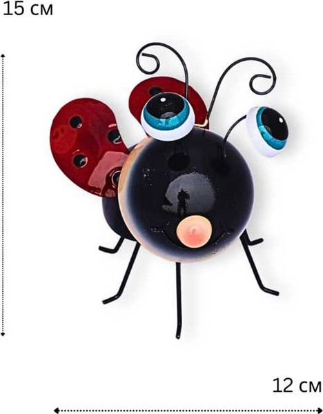 Изображение товара Фигурка для сада Klesto Божья коровка глазастик Z26967A