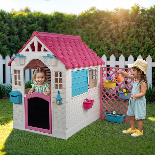 Изображение товара Домик для детской площадки Dolu Garden Play house / 2578 (розовый)