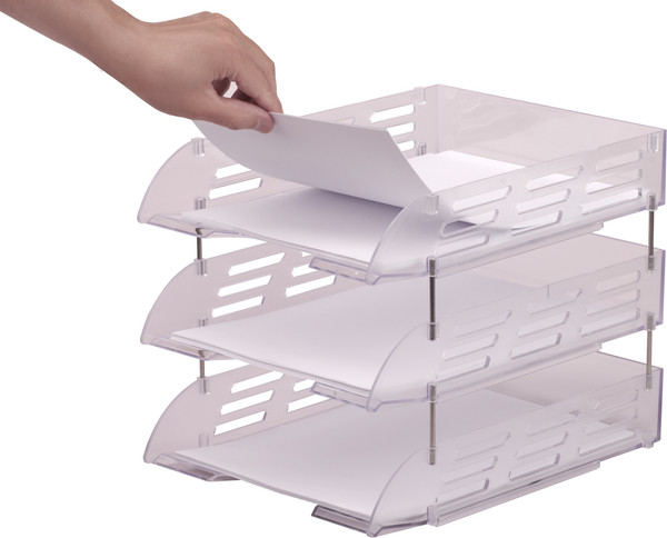 Изображение товара Набор лотков для бумаг Эсир 24с301 (3шт, прозрачный)