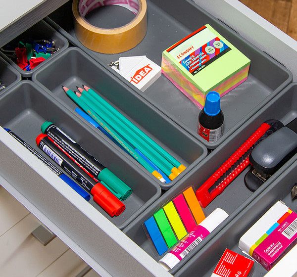 Изображение товара Набор лотков для хранения Idea №3 М1619 (графитовый)