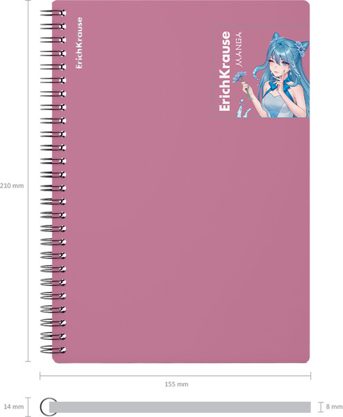 Изображение товара Тетрадь Erich Krause Manga / 59522 (80л, розовый)