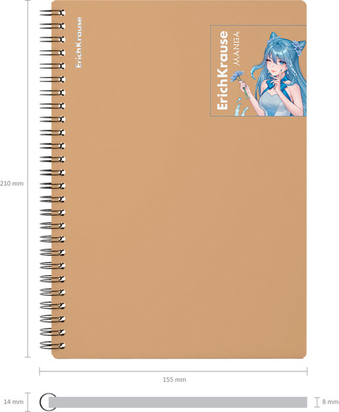 Изображение товара Тетрадь Erich Krause Manga / 59523 (80л, бежевый)
