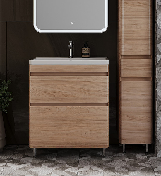 Изображение товара Тумба под умывальник Symbolite Атлантика 70 Люкс Plus (ясень перламутр)