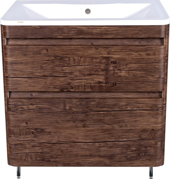 Изображение товара Тумба под умывальник Symbolite Атлантика 80 Люкс Plus (старое дерево)