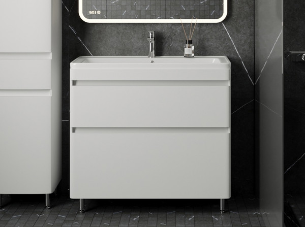 Изображение товара Тумба под умывальник Symbolite Атлантика 90 Люкс Plus (белый)