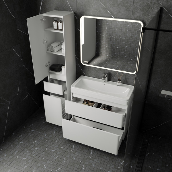 Изображение товара Тумба под умывальник Symbolite Атлантика 90 Люкс Plus (белый)