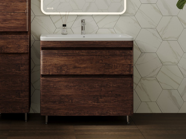 Изображение товара Тумба под умывальник Symbolite Атлантика 90 Люкс Plus (старое дерево)