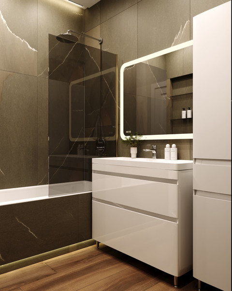 Изображение товара Тумба под умывальник Symbolite Атлантика 100 Люкс Plus (белый)