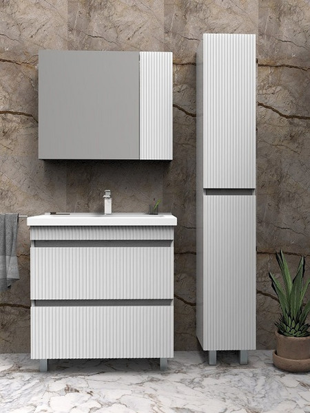 Изображение товара Шкаф с зеркалом для ванной АВН Виго 80 / 68.09 (3)