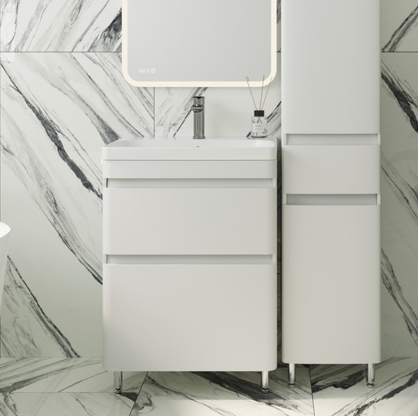 Изображение товара Тумба под умывальник Symbolite Атлантика 60 Люкс Plus (белый)