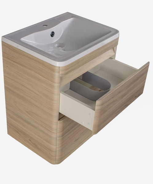 Изображение товара Тумба под умывальник Symbolite Атлантика 60 Люкс Plus (ясень перламутр)
