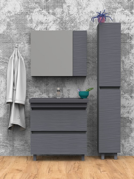 Изображение товара Шкаф с зеркалом для ванной АВН Тоскана 80 / 94.09 (20)