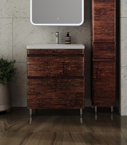 Изображение товара Тумба под умывальник Symbolite Атлантика 70 Люкс Plus (старое дерево)