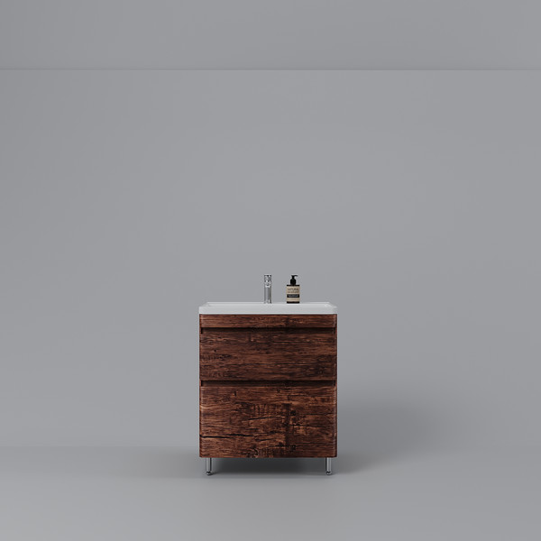 Изображение товара Тумба под умывальник Symbolite Атлантика 70 Люкс Plus (старое дерево)