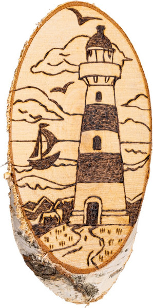 Изображение товара Доска для выжигания Десятое королевство Котик, Маяк, Совы / 05796