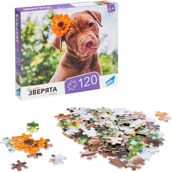 Изображение товара Пазл Dream Makers Зверята / RI1203C (120эл)