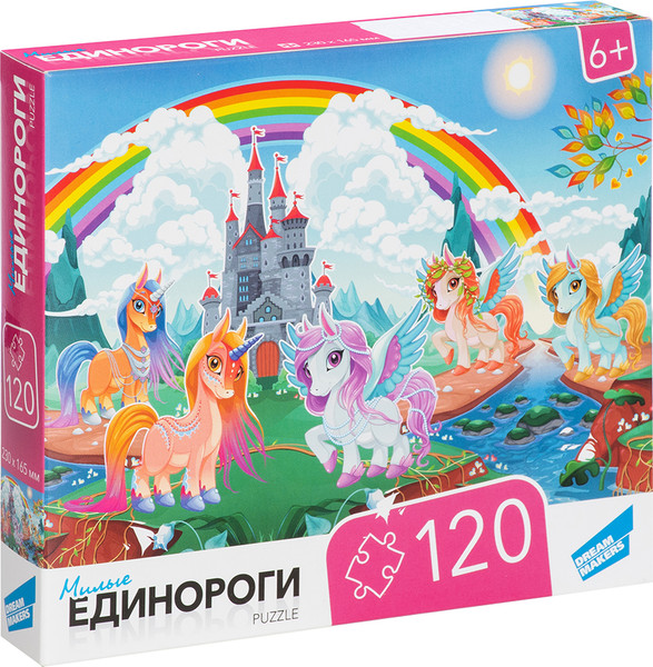 Изображение товара Пазл Dream Makers Единороги / RI1204C (120эл)