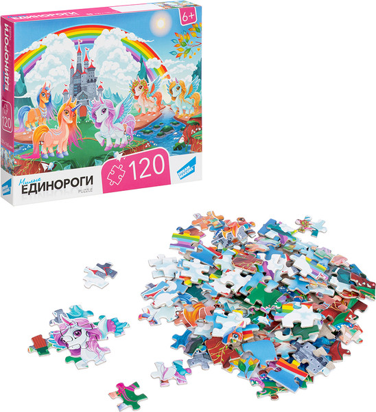 Изображение товара Пазл Dream Makers Единороги / RI1204C (120эл)