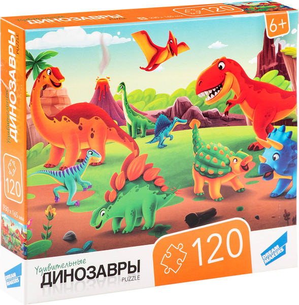 Изображение товара Пазл Dream Makers Динозавры / RI1211C (120эл)