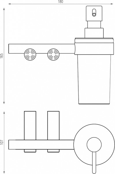 Изображение товара Дозатор для жидкого мыла Abber Osten 316 AA1859BST (брашированная сталь)