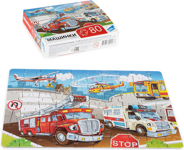 Изображение товара Пазл Dream Makers Машинки / RI8003C (80эл)