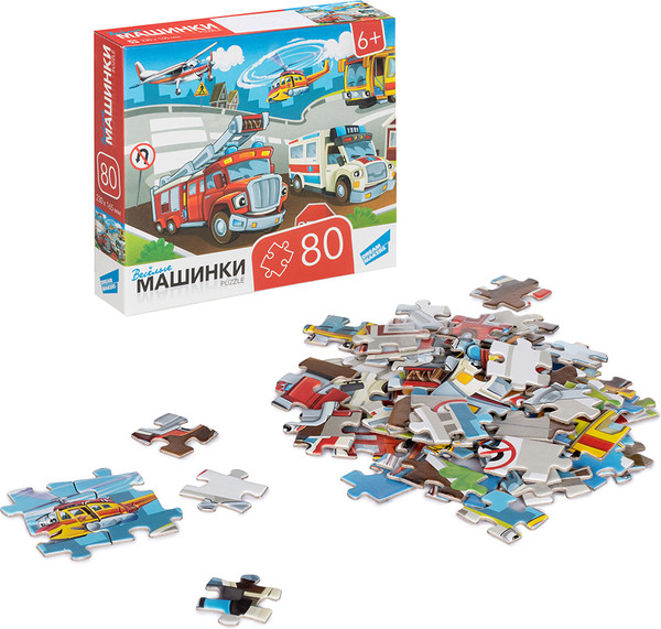 Изображение товара Пазл Dream Makers Машинки / RI8003C (80эл)