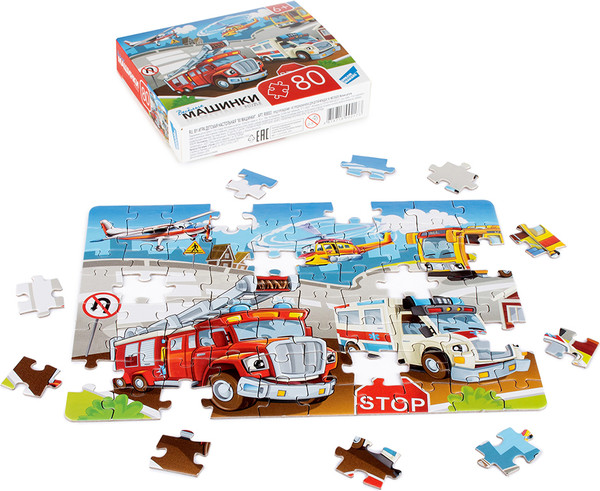 Изображение товара Пазл Dream Makers Машинки / RI8003C (80эл)