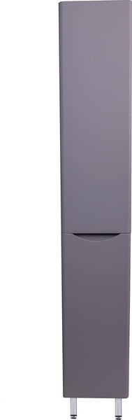 Изображение товара Шкаф-пенал для ванной Symbolite Бергамо L Люкс Plus с корзиной (серый)