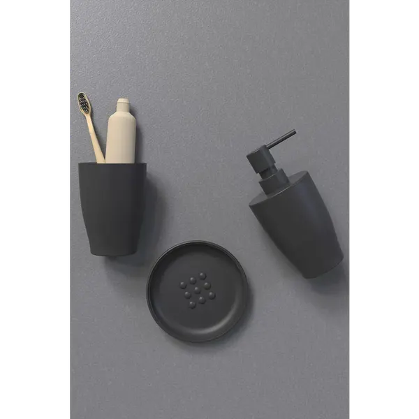 Изображение товара Набор аксессуаров для ванной Primanova Pure M-SAS15-06 (черный)