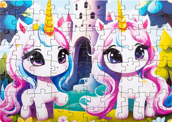 Изображение товара Пазл Dream Makers 80 Единороги 2 / RI8011C (80эл)