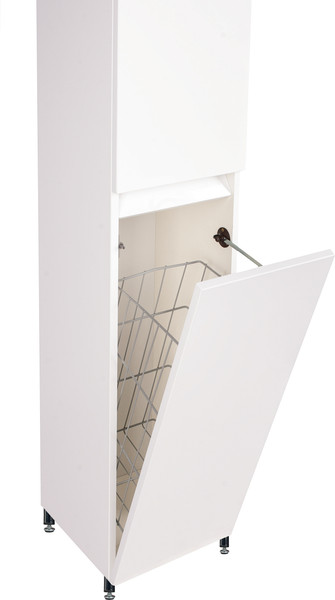 Изображение товара Шкаф-пенал для ванной Symbolite Даллас Люкс Plus с корзиной (белый)