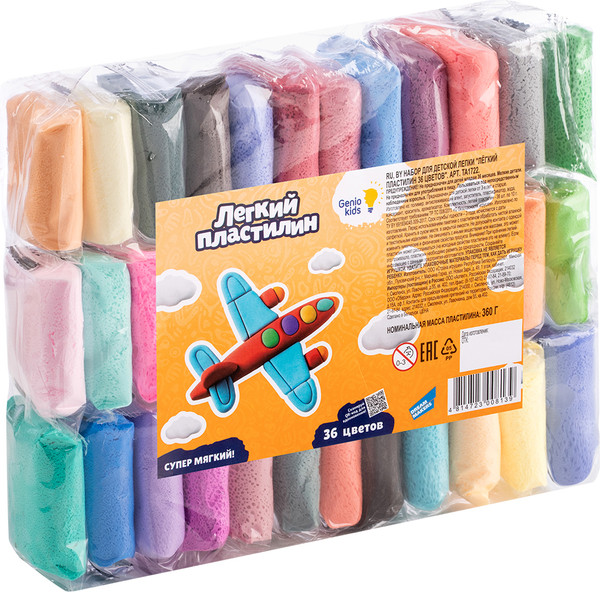 Изображение товара Пластилин легкий Genio Kids TA1722B