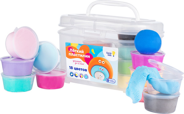 Изображение товара Пластилин легкий Genio Kids TA1724B (18цв)