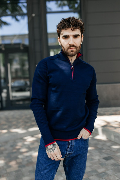 Изображение товара Джемпер Isee SG100026 (р.46, темно-синий)