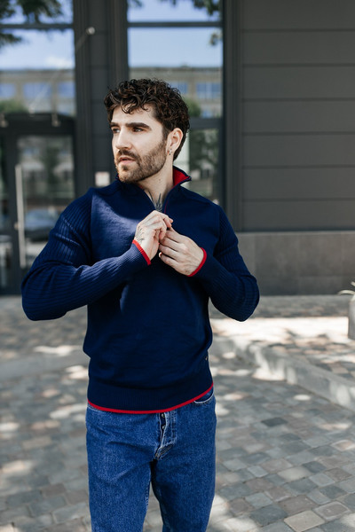 Изображение товара Джемпер Isee SG100026 (р.48, темно-синий)