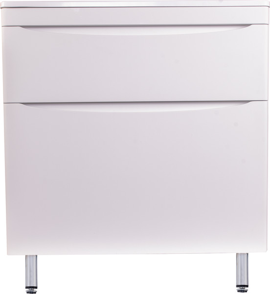 Изображение товара Тумба под умывальник Symbolite Бергамо мини 80 Люкс Plus 2 ящика (белый)