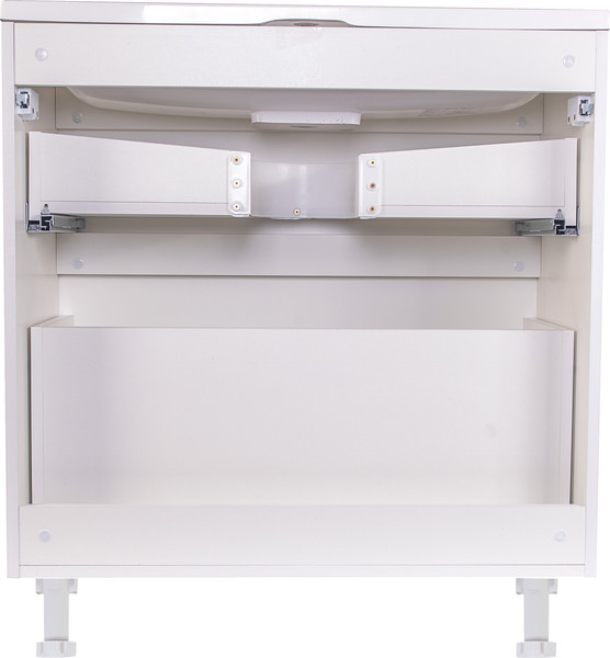 Изображение товара Тумба под умывальник Symbolite Бергамо мини 80 Люкс Plus 2 ящика (белый)