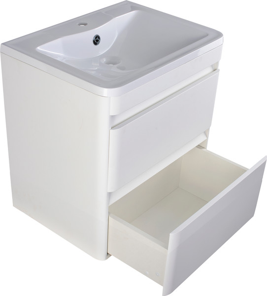 Изображение товара Тумба под умывальник Symbolite Атлантика 60 Люкс Plus (подвесная, белый)