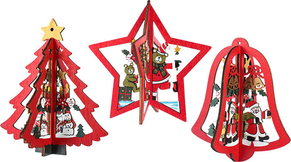 Изображение товара Елочная игрушка Darvish Ассорти 3D / DV-C-228 (красный)