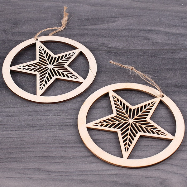 Изображение товара Набор елочных игрушек Darvish Шар со звездой / DV-C-86 (2шт)